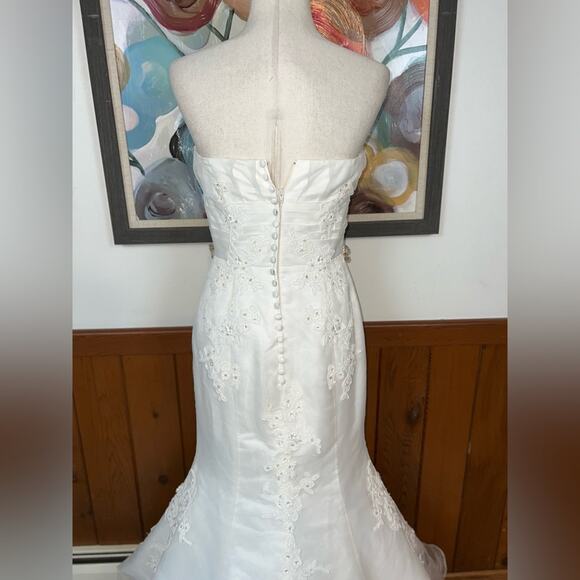 ❌Gorgeous Symphony of Venus Organza Mermaid Gown! - Picture 7 of 10